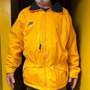 Columbia Men's Bright Yellow Windbreaker coat XL men’s